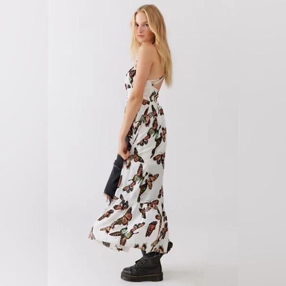 UO Silva Rayon Midi Slip Dress - Picture 1 of 6